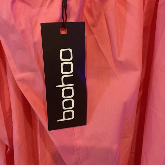 Boohoo Pink Mini Dress Cotton Size 22 - Picture 4 of 4